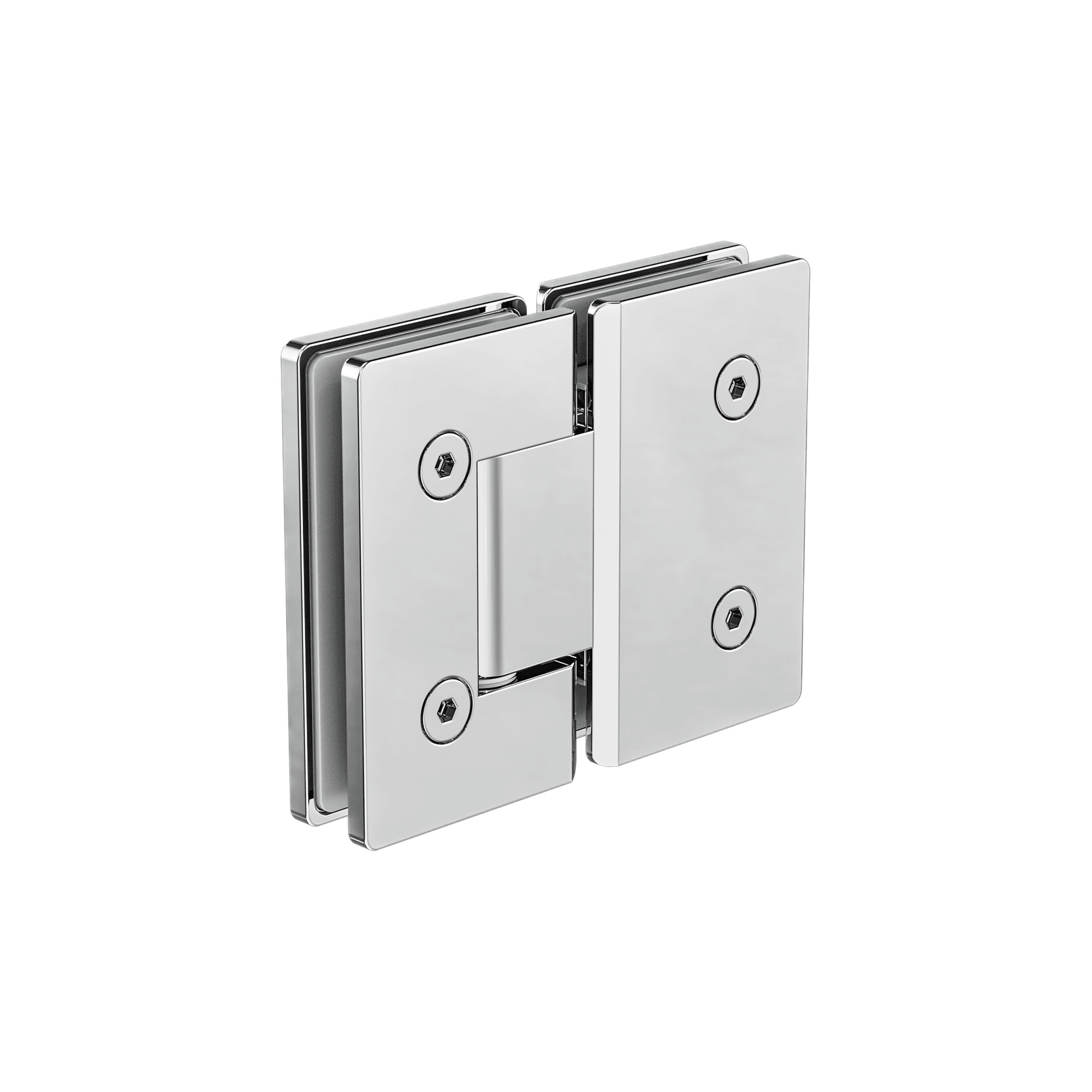 180 Degree Glass To Glass Shower Hinge 10mm Glass  Chrome gallery detail image