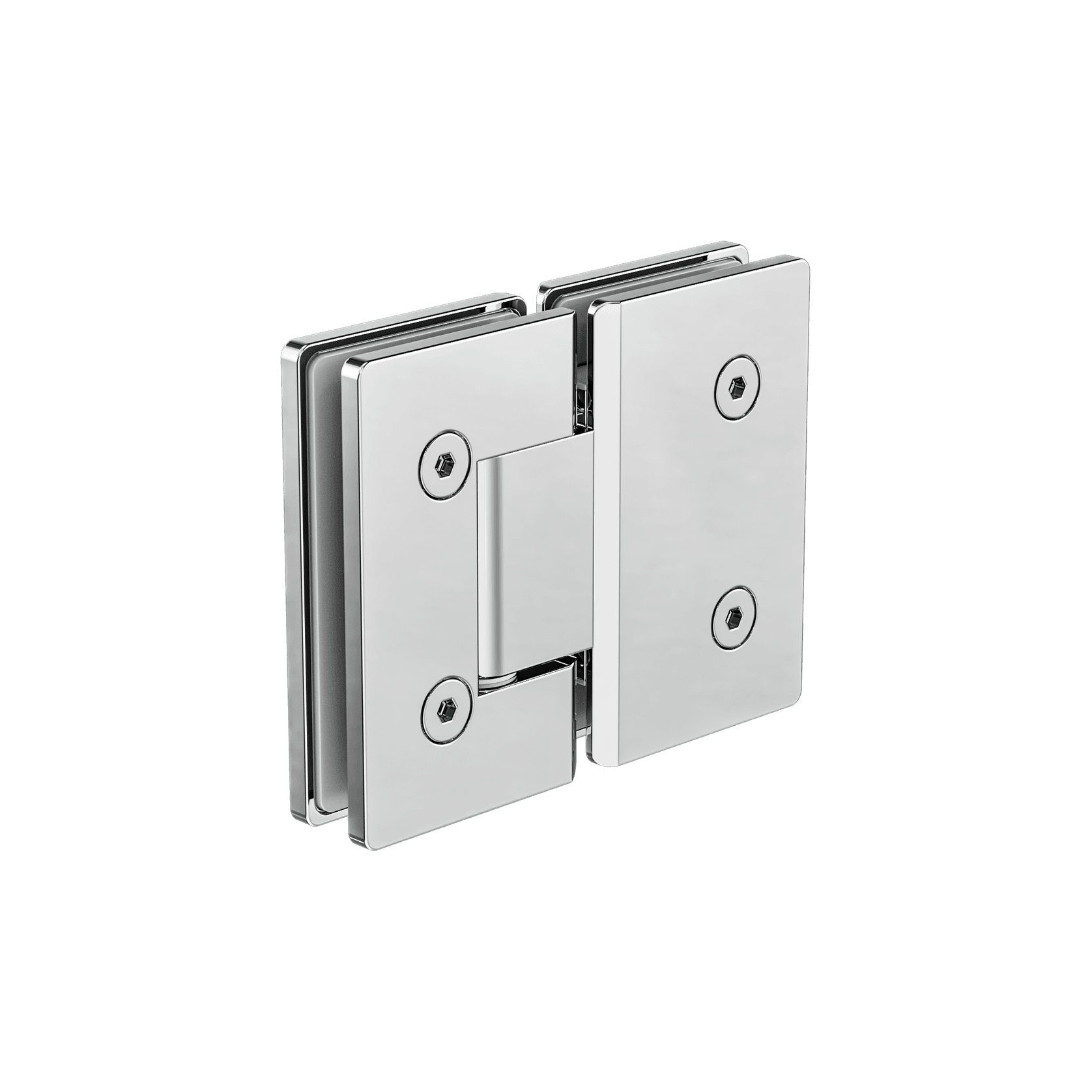 180 Degree Glass To Glass Shower Hinge 10mm Glass Chrome gallery detail image