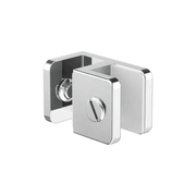 Over-Panel Glass To Glass Fitting 10mm Glass Chrome gallery detail image