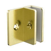 Shower F Bracket 10mm Glass Brushed Gold gallery detail image