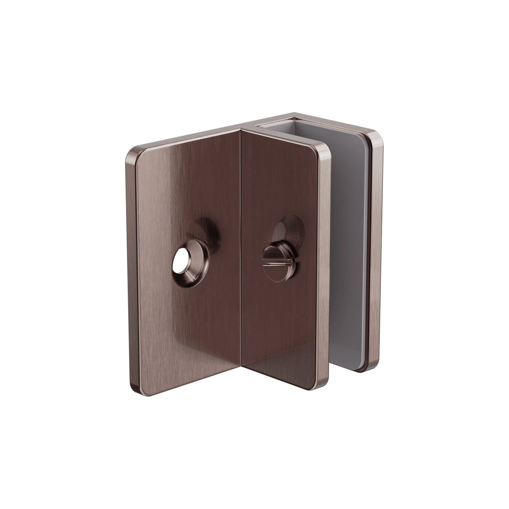 Shower F Bracket 10mm Glass Brushed Bronze gallery detail image