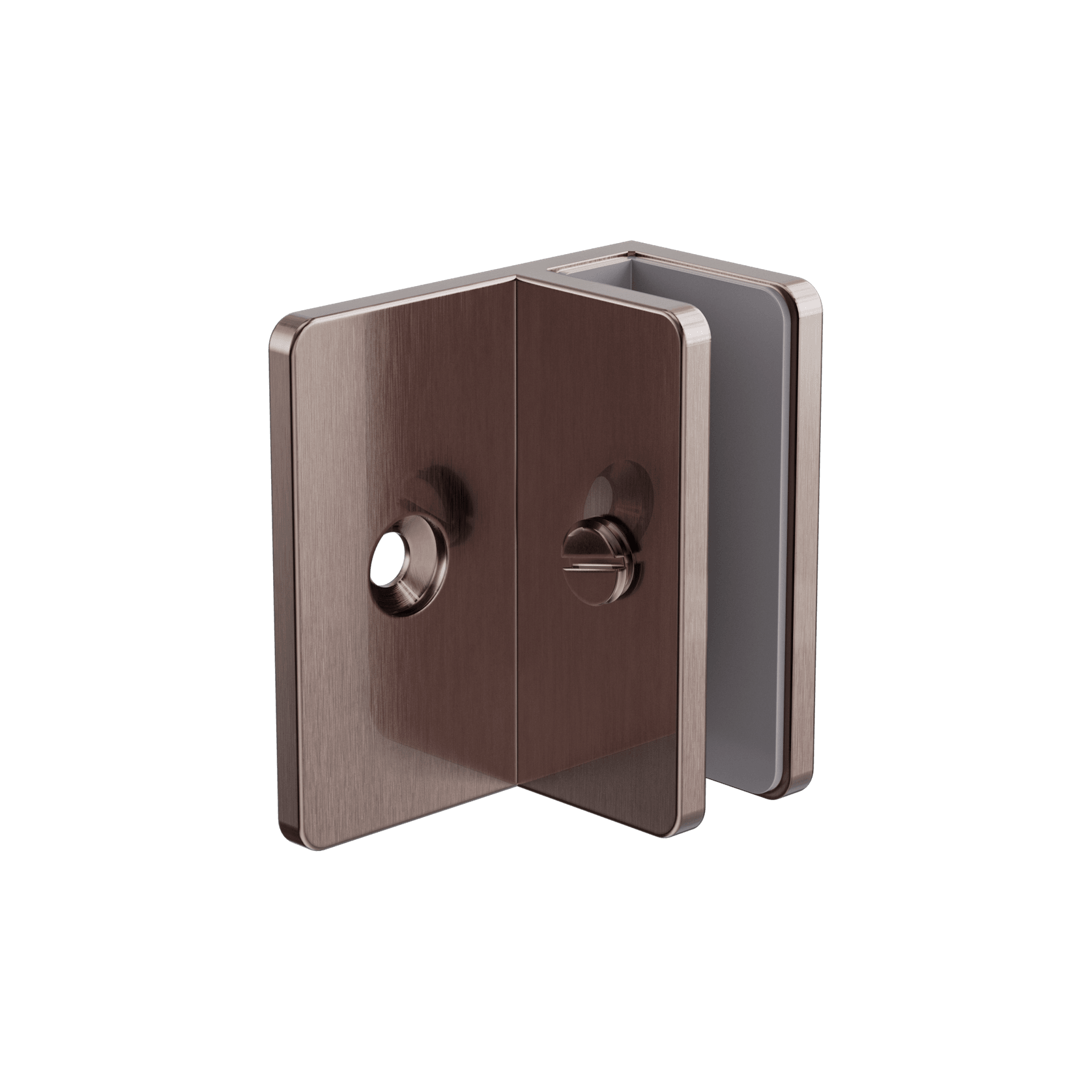 Shower F Bracket 10mm Glass Brushed Bronze gallery detail image