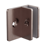 Shower F Bracket 10mm Glass Brushed Bronze gallery detail image