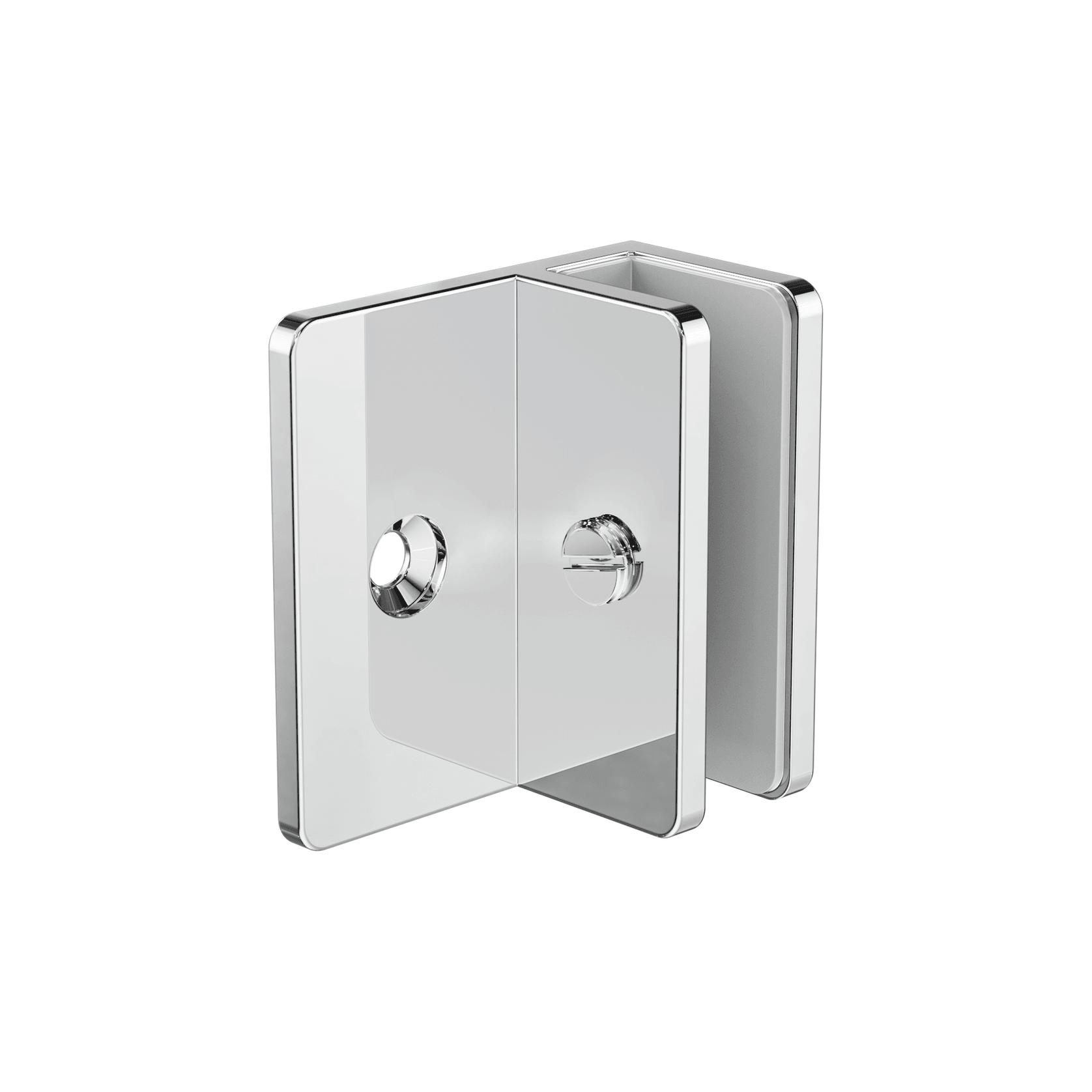Shower F Bracket 10mm Glass Chrome gallery detail image