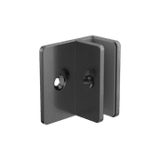 Shower F Bracket 10mm Glass Gun Metal gallery detail image