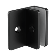 Shower F Bracket 10mm Glass Matte Black gallery detail image