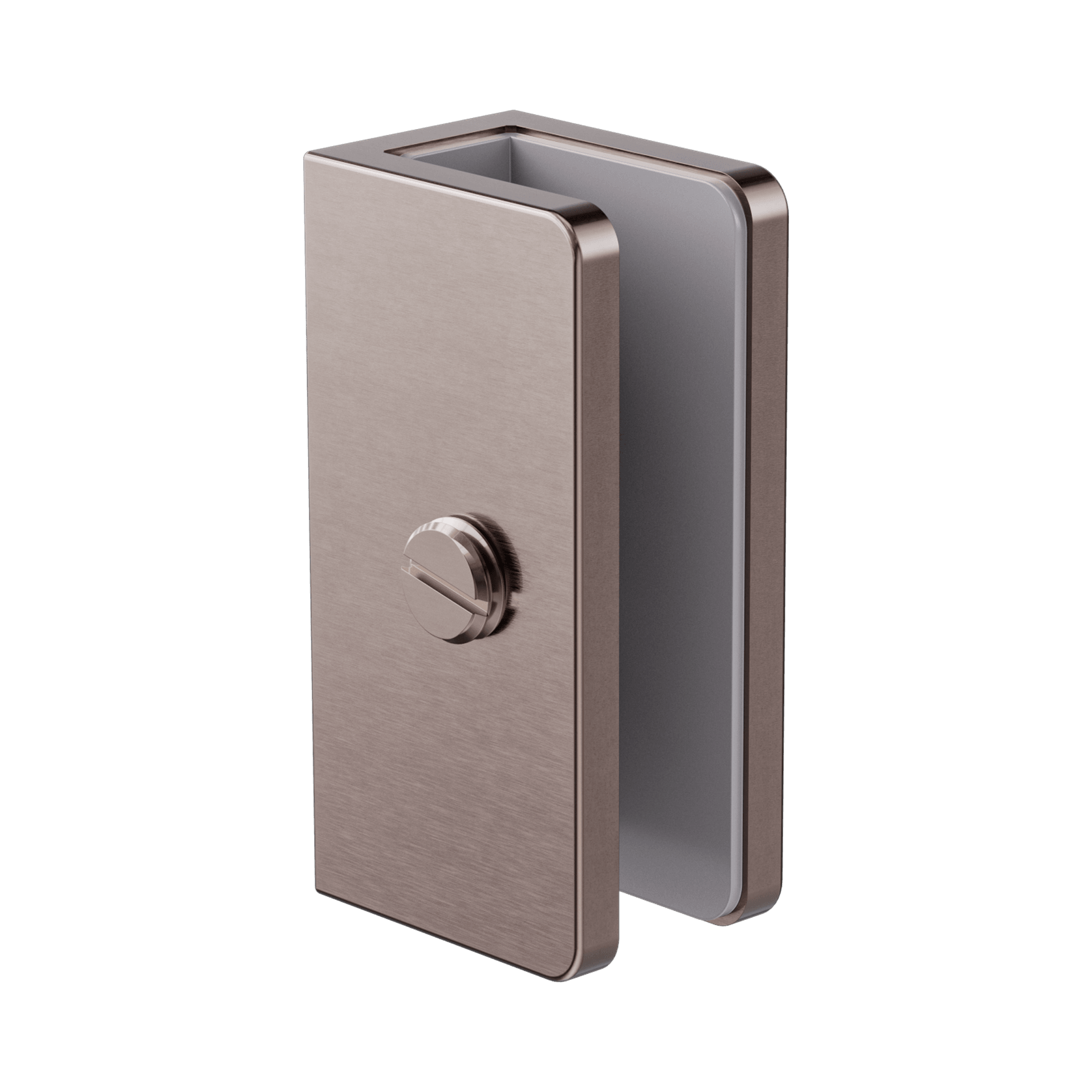 Shower U Bracket 10mm Glass Brushed Bronze gallery detail image