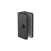 Shower U Bracket 10mm Glass Matte Black gallery detail image