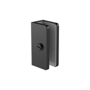 Shower U Bracket 10mm Glass Matte Black gallery detail image