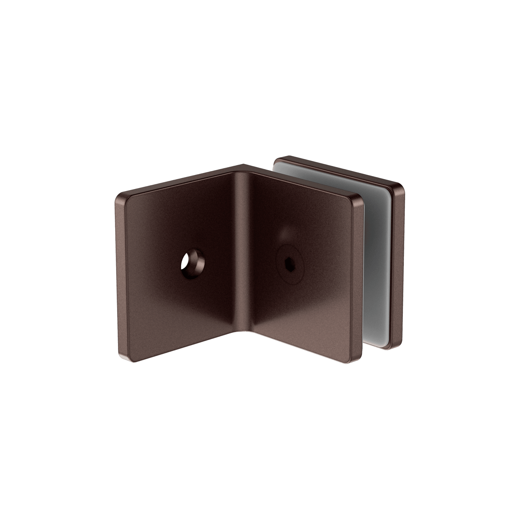 90 Degree Glass To Wall Bracket 10mm Glass Rome Bronze gallery detail image
