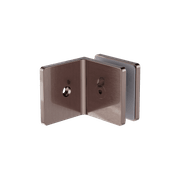 90 Degree Glass To Wall Bracket 10mm Glass Brushed Bronze gallery detail image