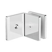 90 Degree Glass To Wall Bracket 10mm Glass Chrome gallery detail image