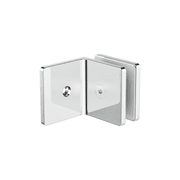90 Degree Glass To Wall Bracket 10mm Glass Chrome gallery detail image