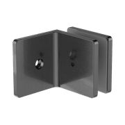90 Degree Glass To Wall Bracket 10mm Glass Gun Metal gallery detail image