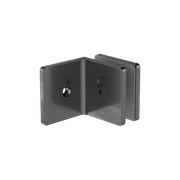90 Degree Glass To Wall Bracket 10mm Glass Gun Metal gallery detail image
