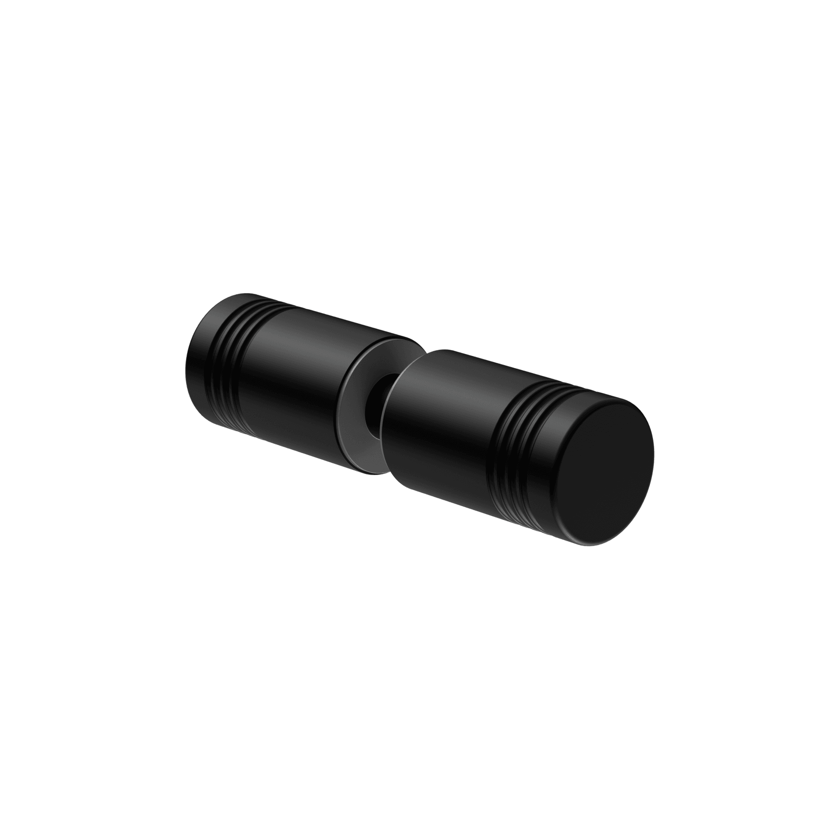 Round Shower Knob Matte Black gallery detail image
