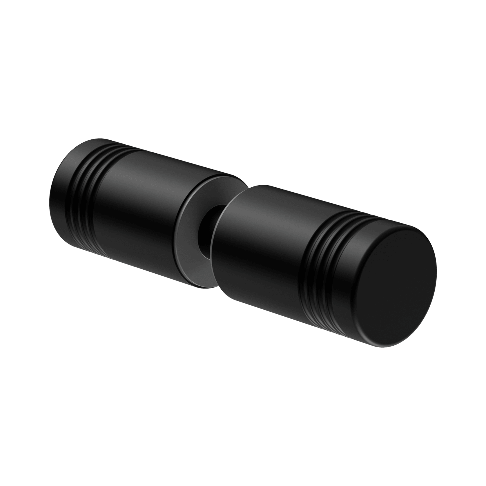 Round Shower Knob Matte Black gallery detail image