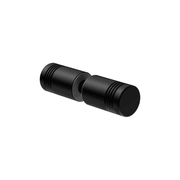Round Shower Knob Matte Black gallery detail image