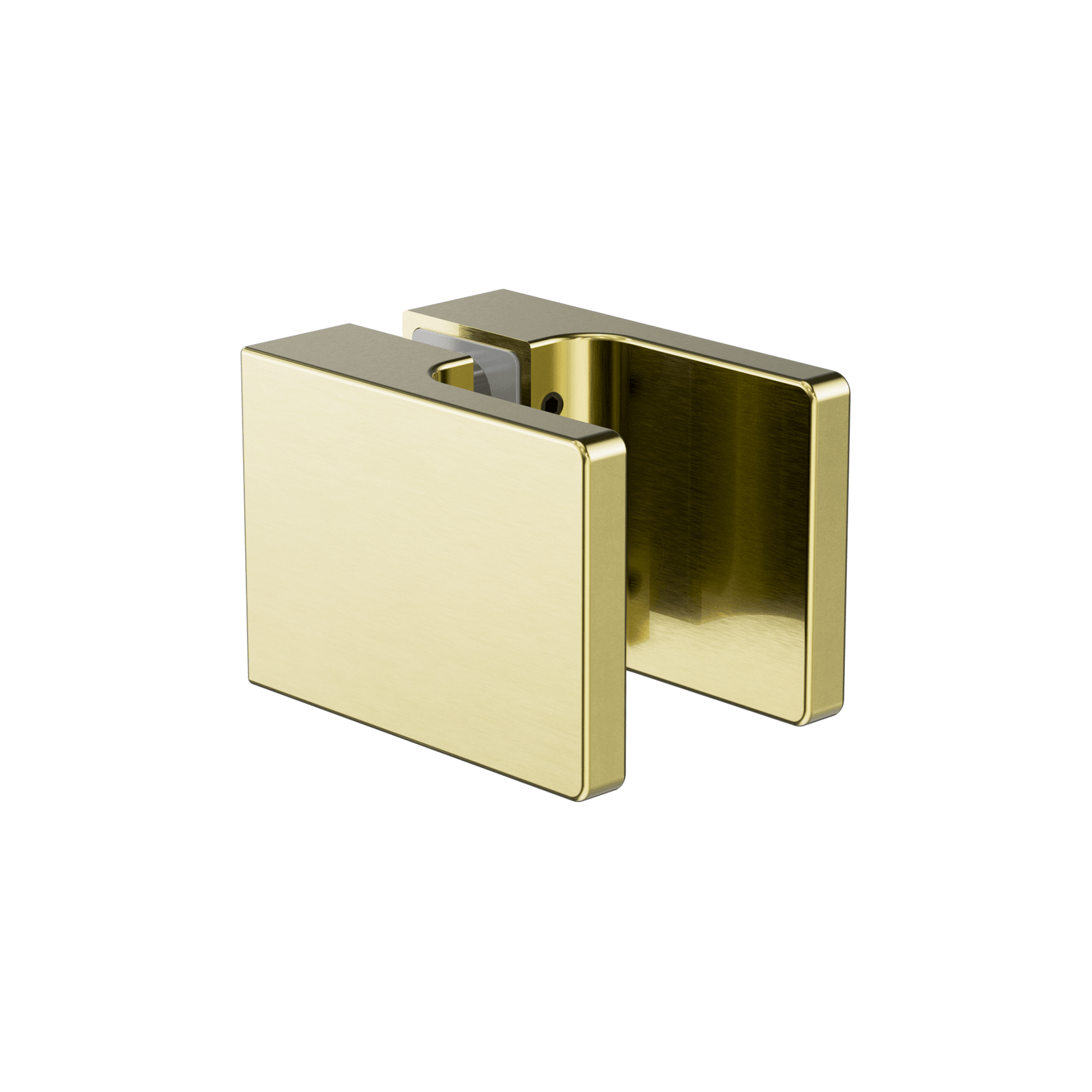 Square Shower Knob Handle Brushed Gold gallery detail image