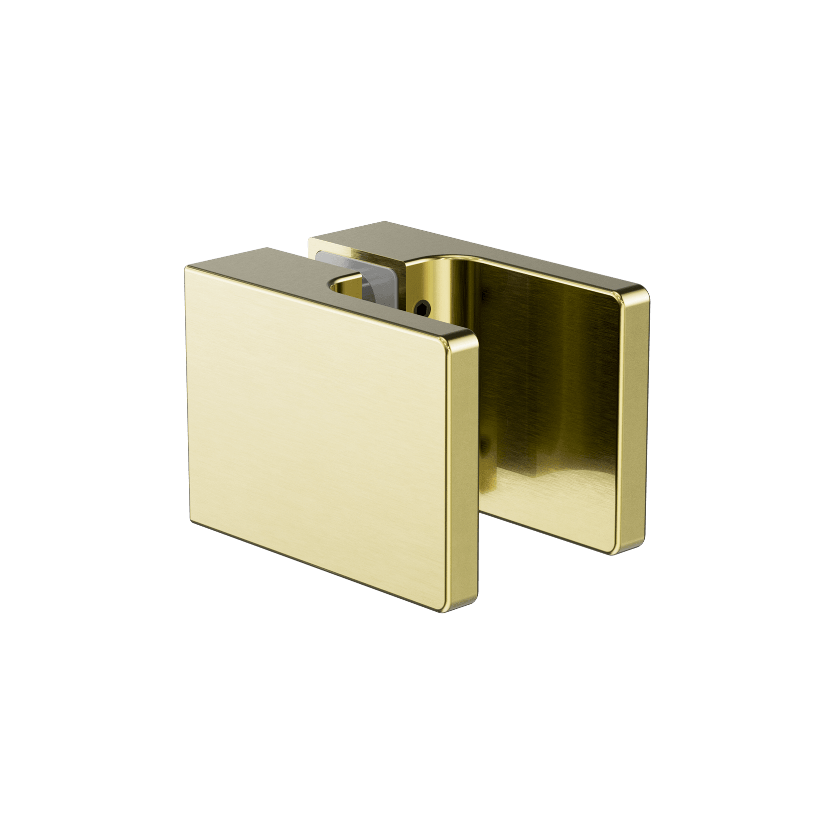 Square Shower Knob Handle Brushed Gold gallery detail image