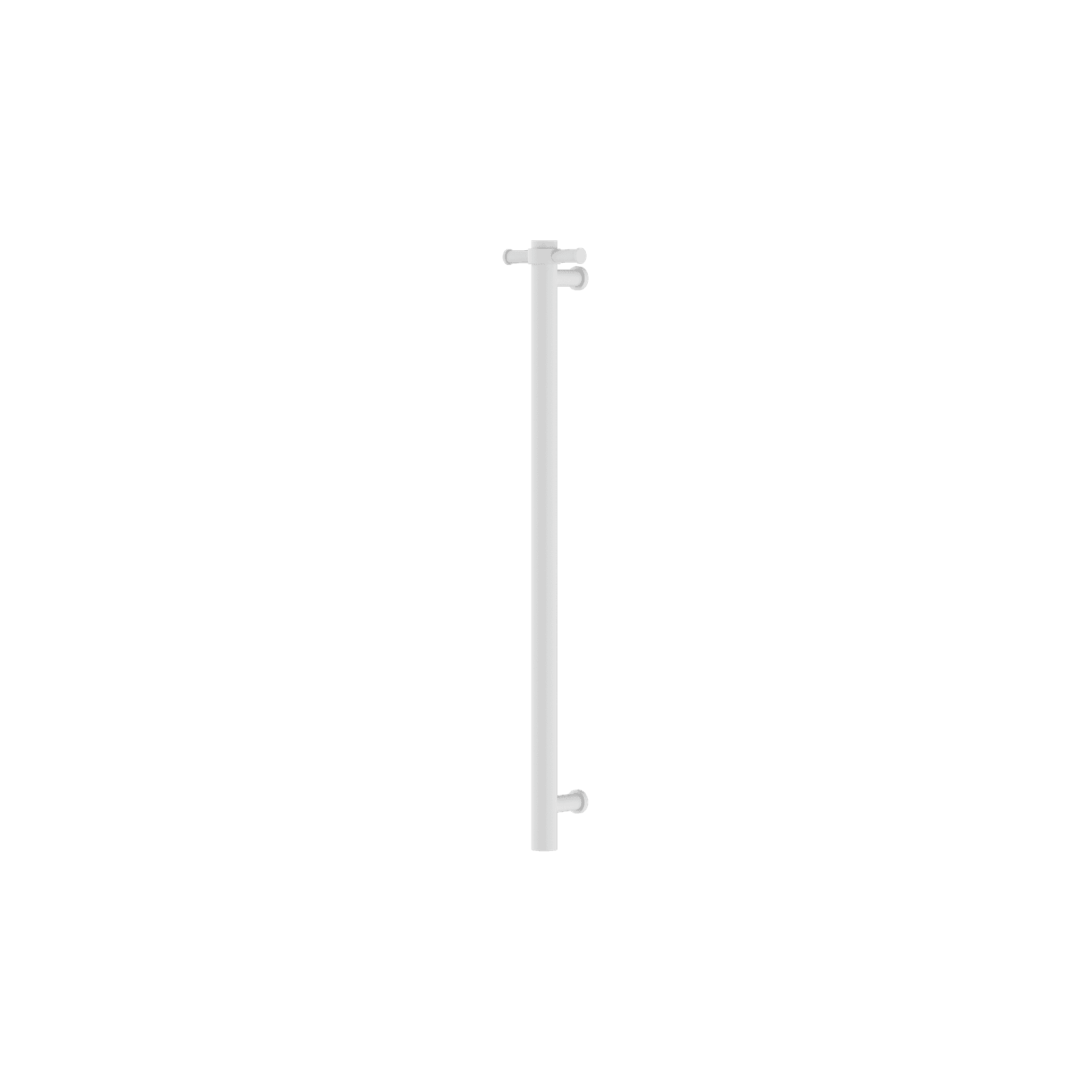 Non-Heated Vertical Towel Rail 900mm Matte White gallery detail image