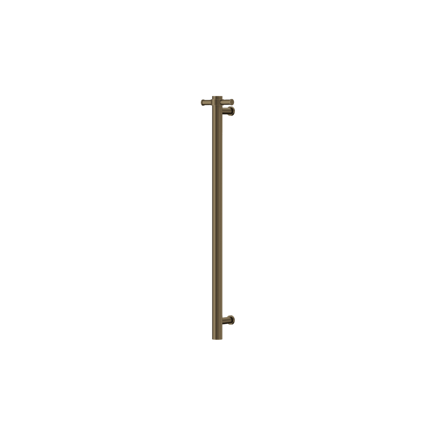 Non-Heated Vertical Towel Rail 900mm Tumbled Antique Brass gallery detail image