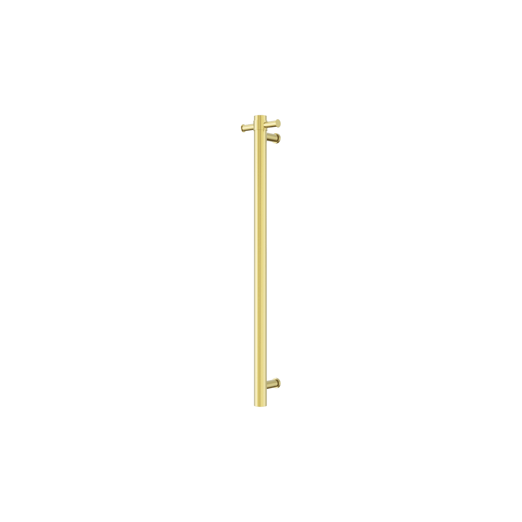 Mecca 240V Single Vertical Heated Towel Rail Brushed Gold gallery detail image