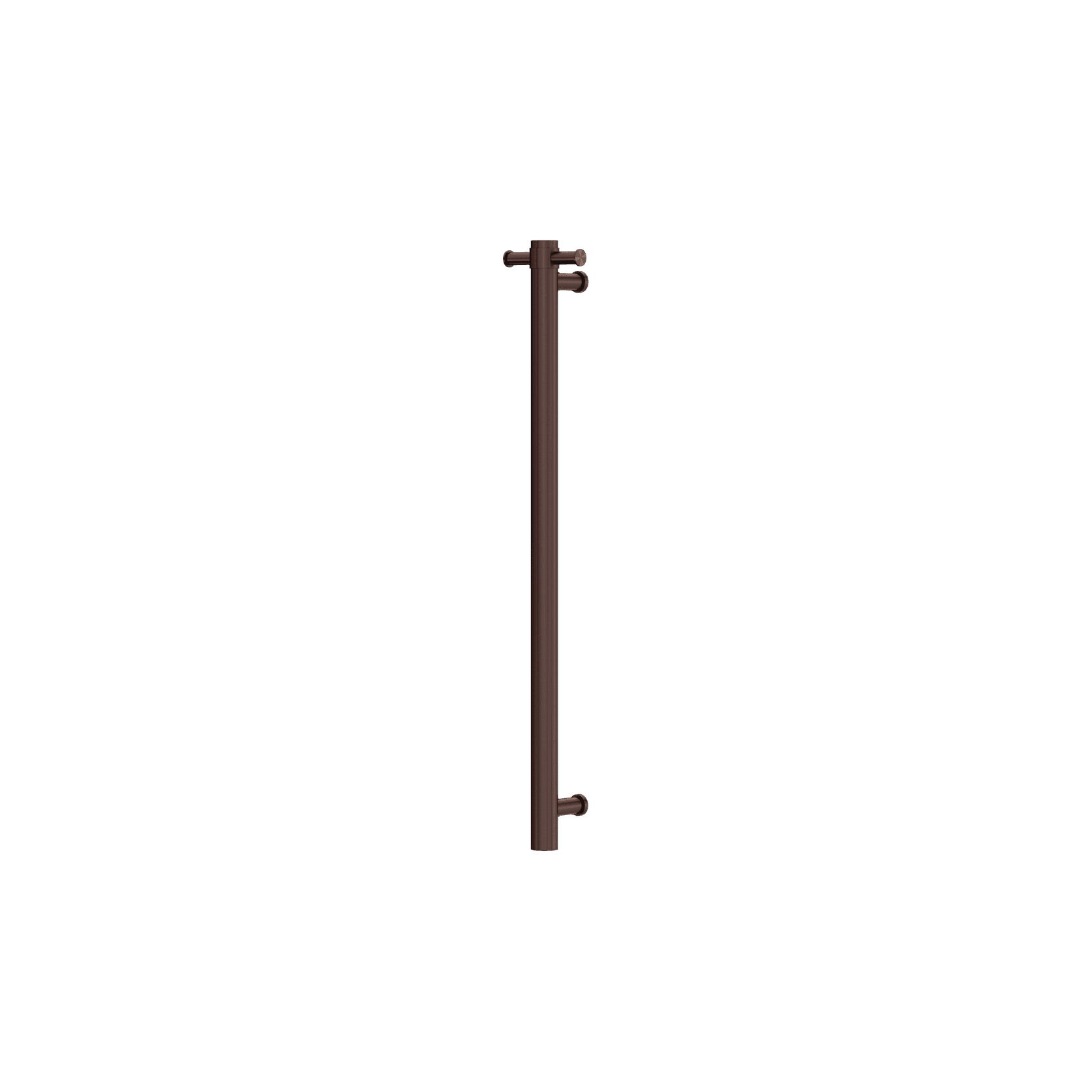 Mecca 12V Single Vertical Heated Towel Rail Rome Bronze gallery detail image