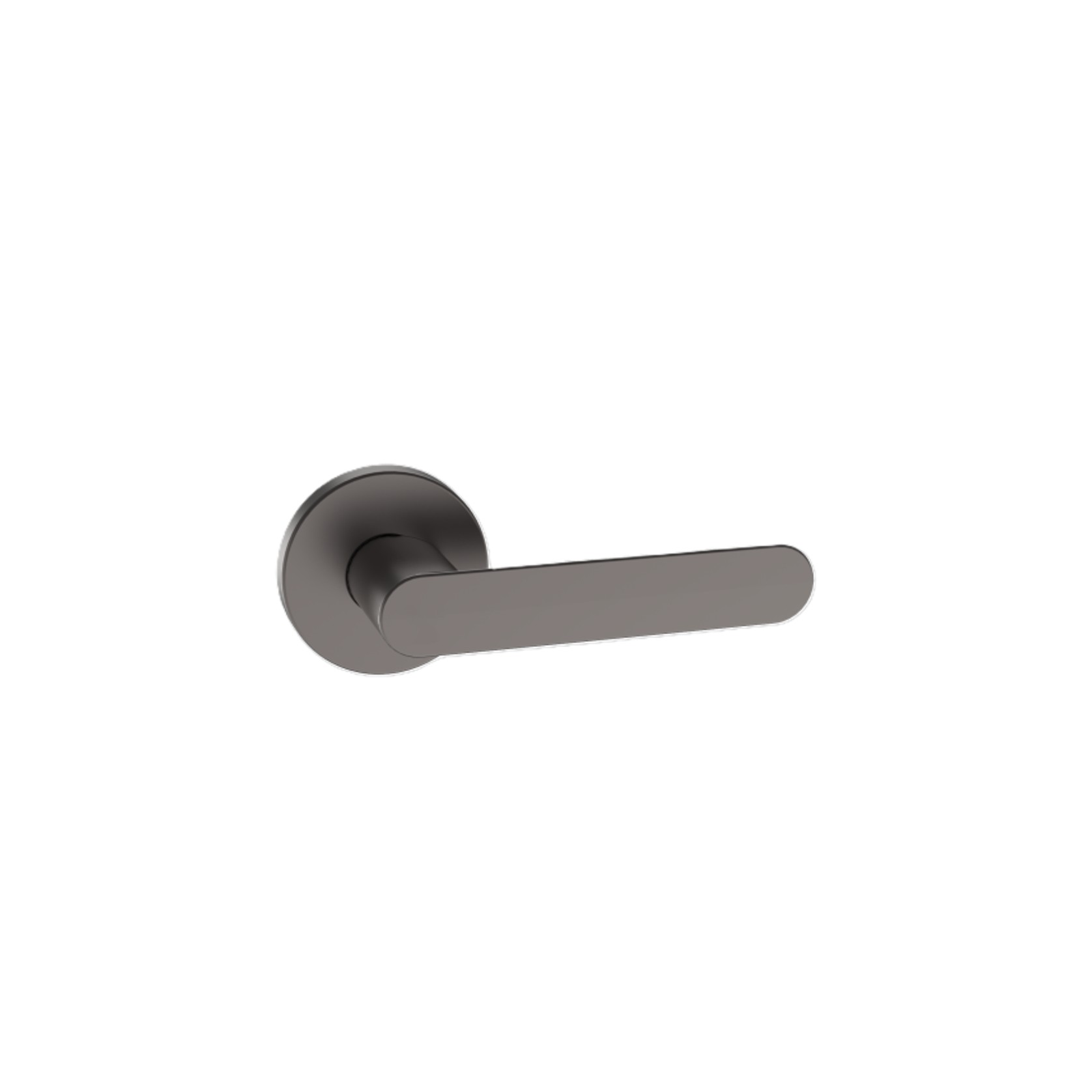 Jun Lever Handle In Nickel Graphite gallery detail image