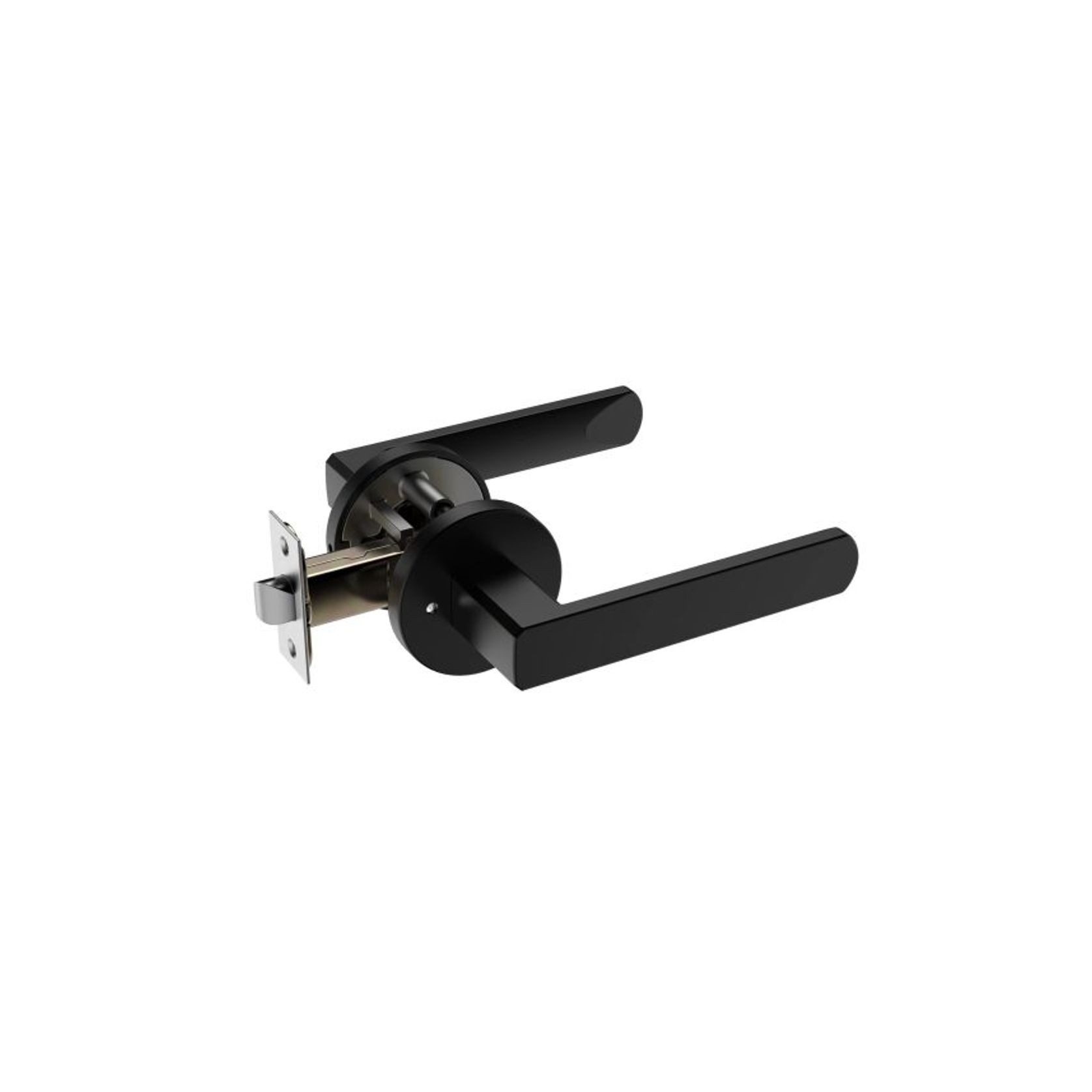 Moon Lever Handle In Matt Black gallery detail image