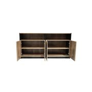 ARTO Credenza Cabinet 157cm - Warm Oak & Black gallery detail image