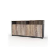ARTO Credenza Cabinet 157cm - Warm Oak & Black gallery detail image