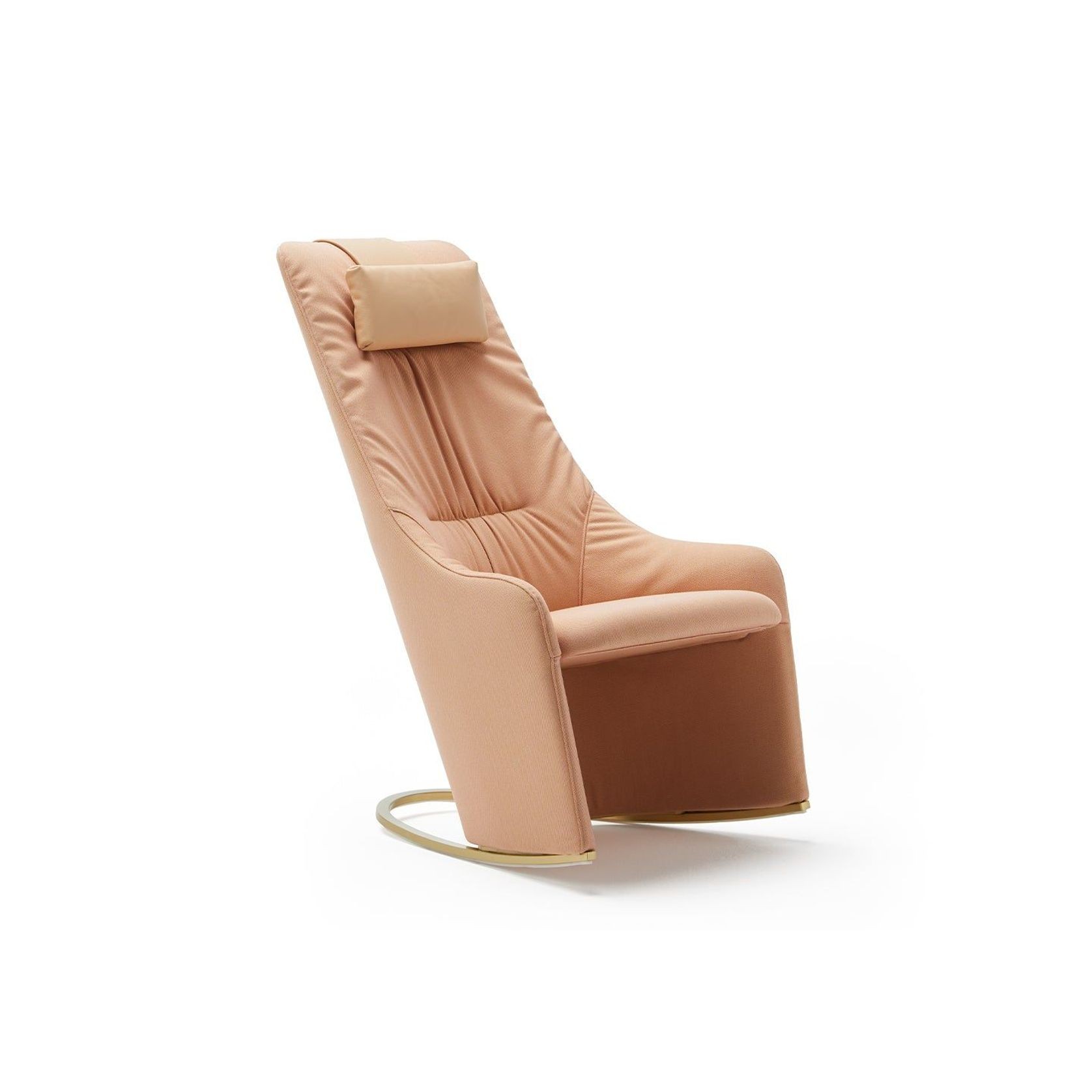 Nagi High Rocking Armchair - Soft Upholstery & Headrest gallery detail image