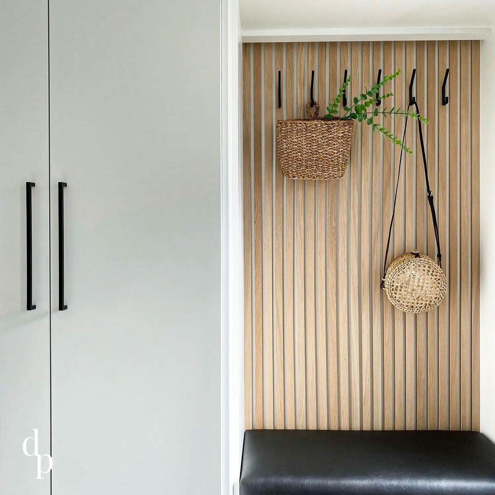 Natural Oak | Acoustic Panel (White Felt) gallery detail image