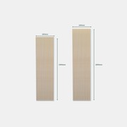 Natural Oak | Acoustic Panel (White Felt) gallery detail image