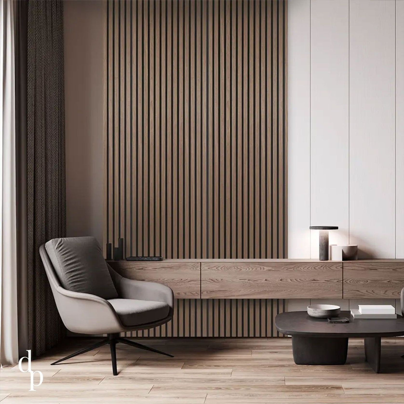 Natural Walnut | Acoustic Panel gallery detail image