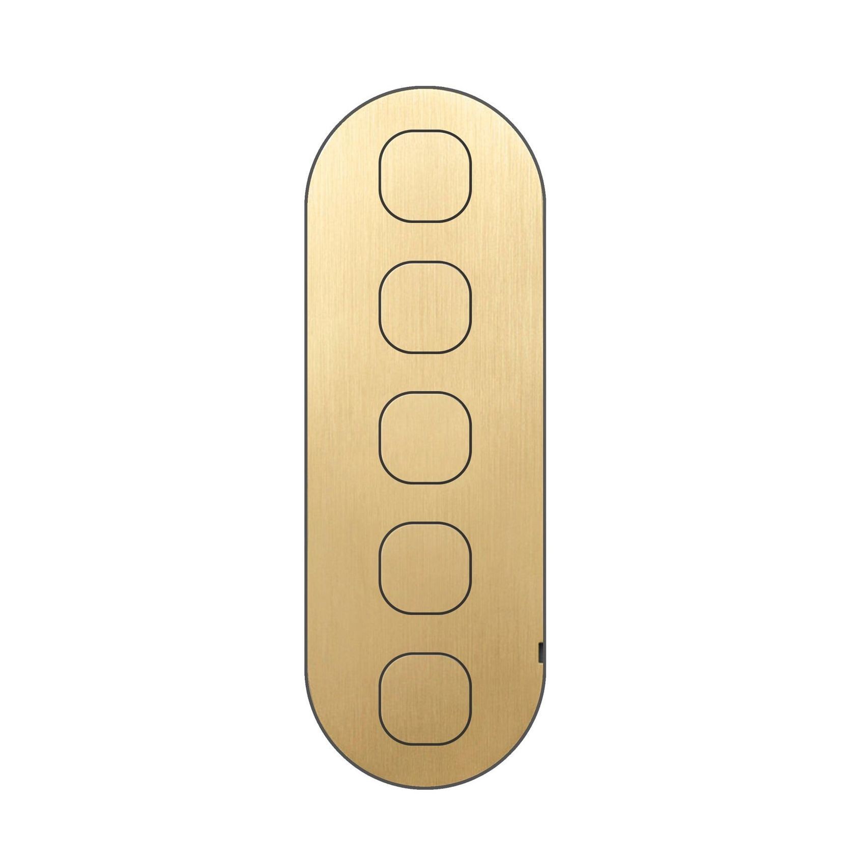 13 Carbon 5 Gang Switch Grid Faceplate gallery detail image