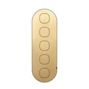 13 Carbon 5 Gang Switch Grid Faceplate gallery detail image