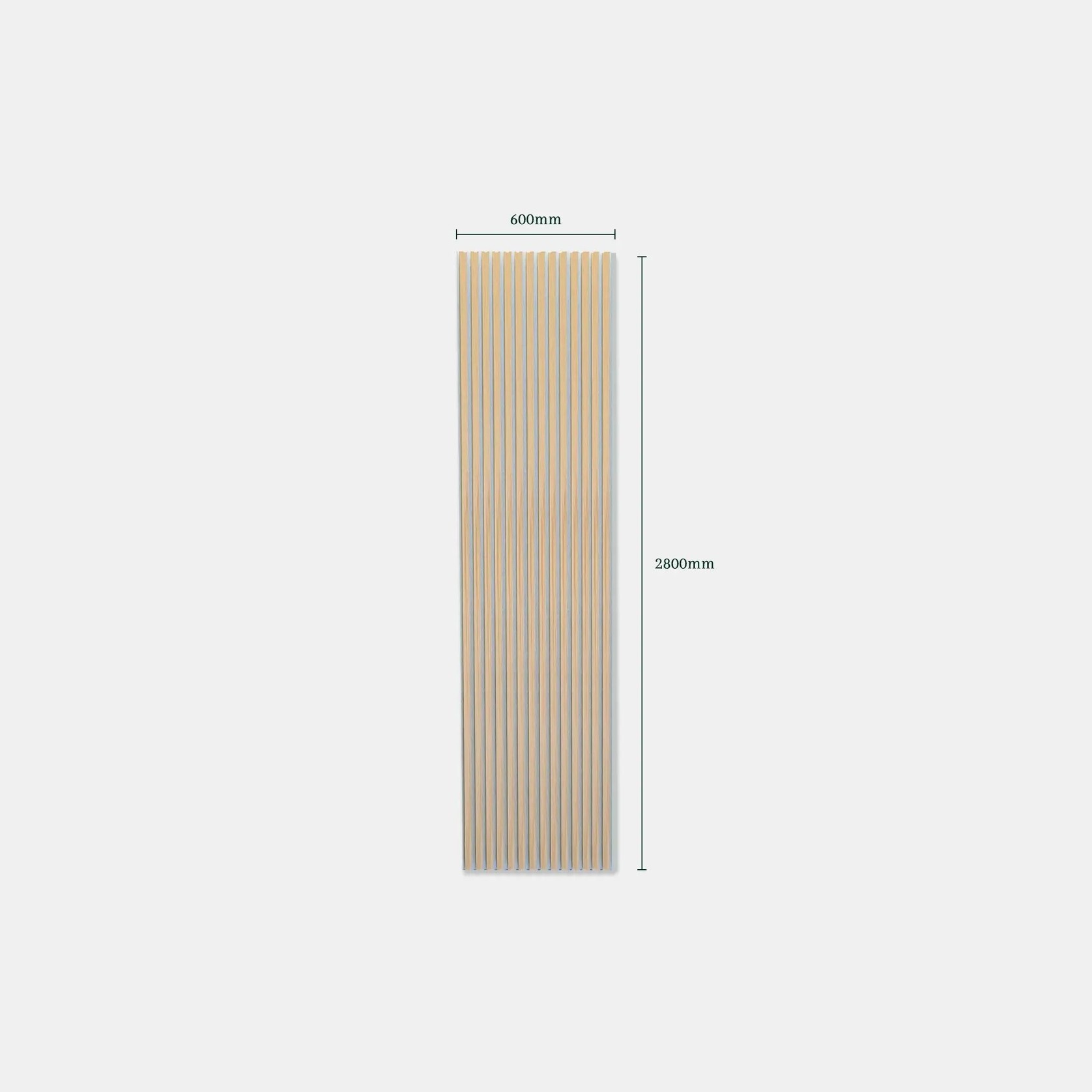 Natural Oak | Acoustic Panel (White Felt) gallery detail image