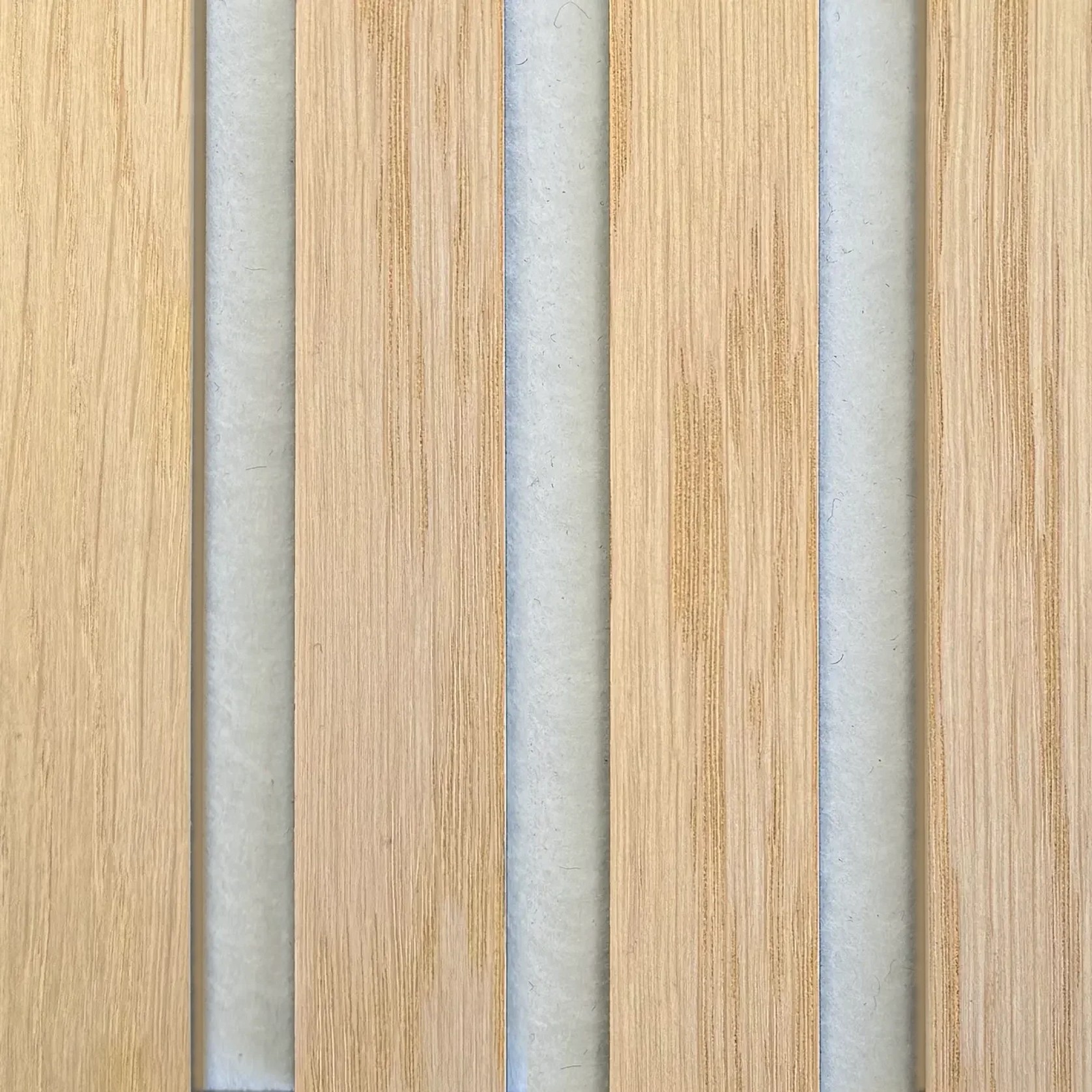 Natural Oak | Acoustic Panel (White Felt) gallery detail image