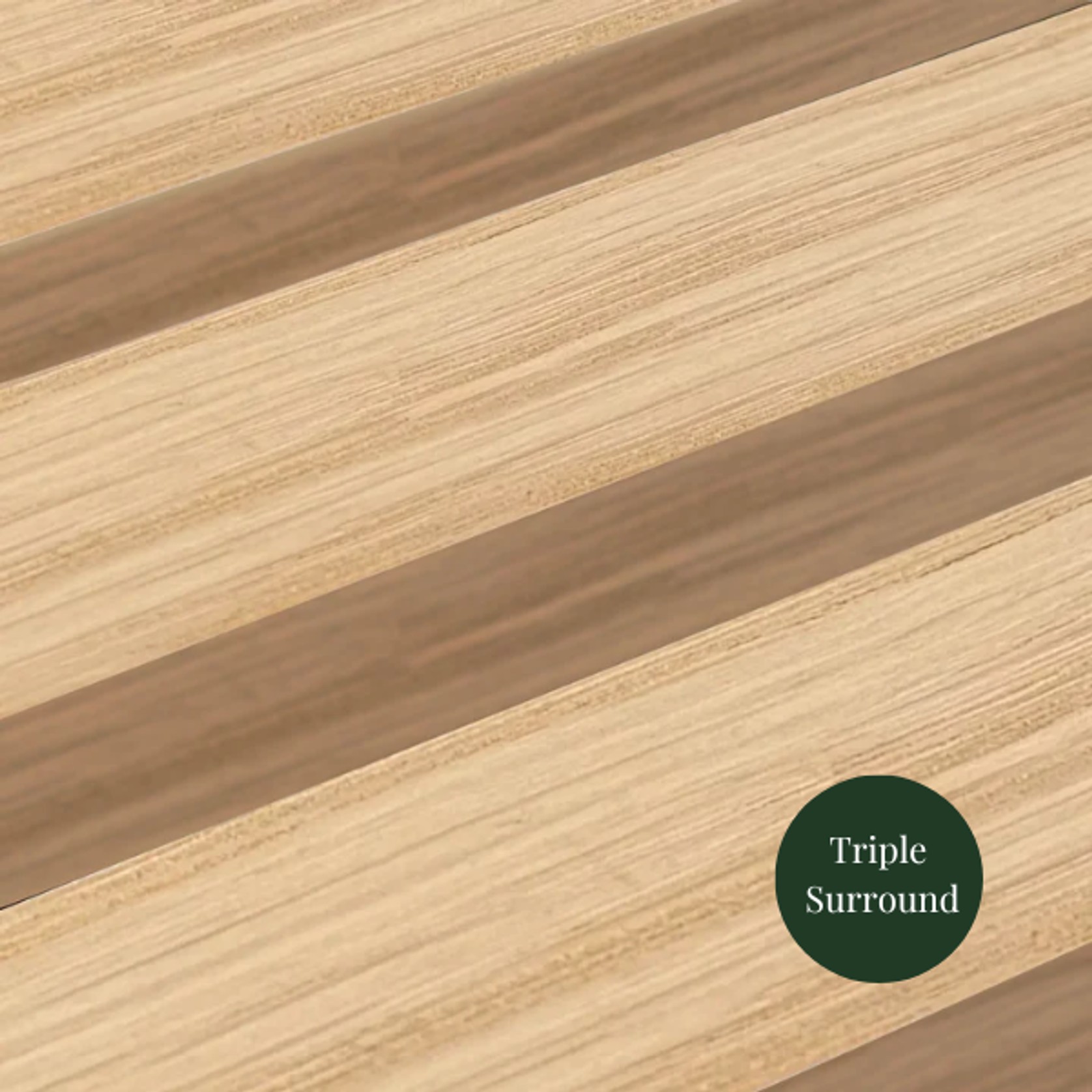Natural Oak | Acoustic Panel (White Felt) gallery detail image