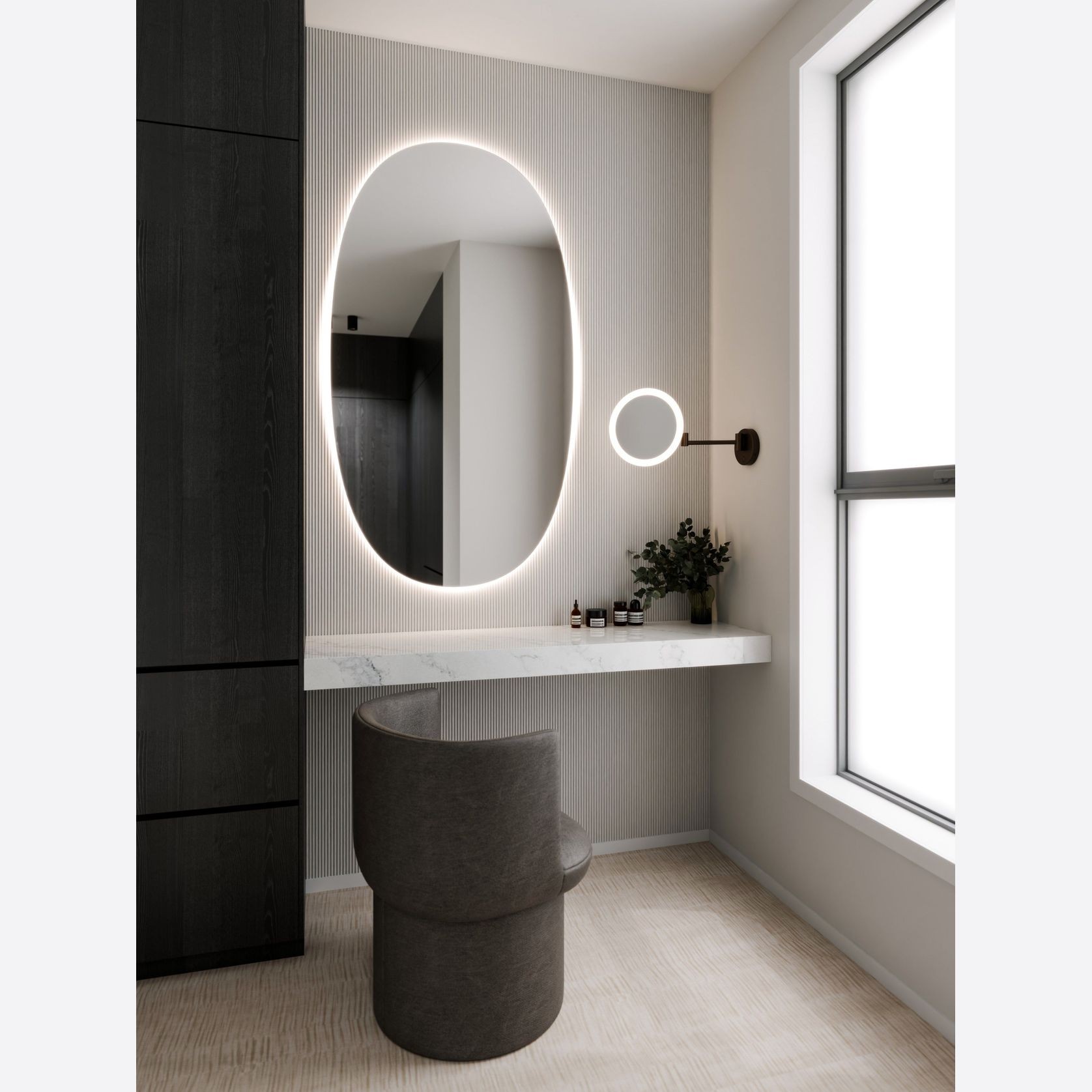 Euro Cervo 525 x 1050 LED Mirror gallery detail image