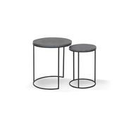 Classic Nested Side Tables (Etched & Striped Marble) gallery detail image