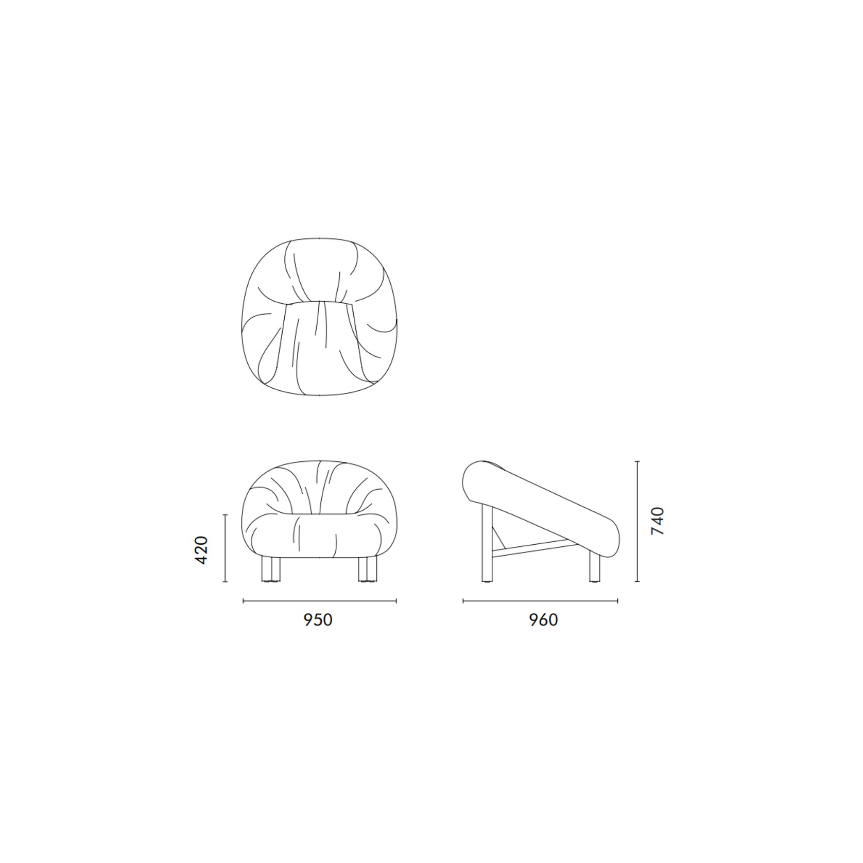 Nestle Lounge Chair gallery detail image
