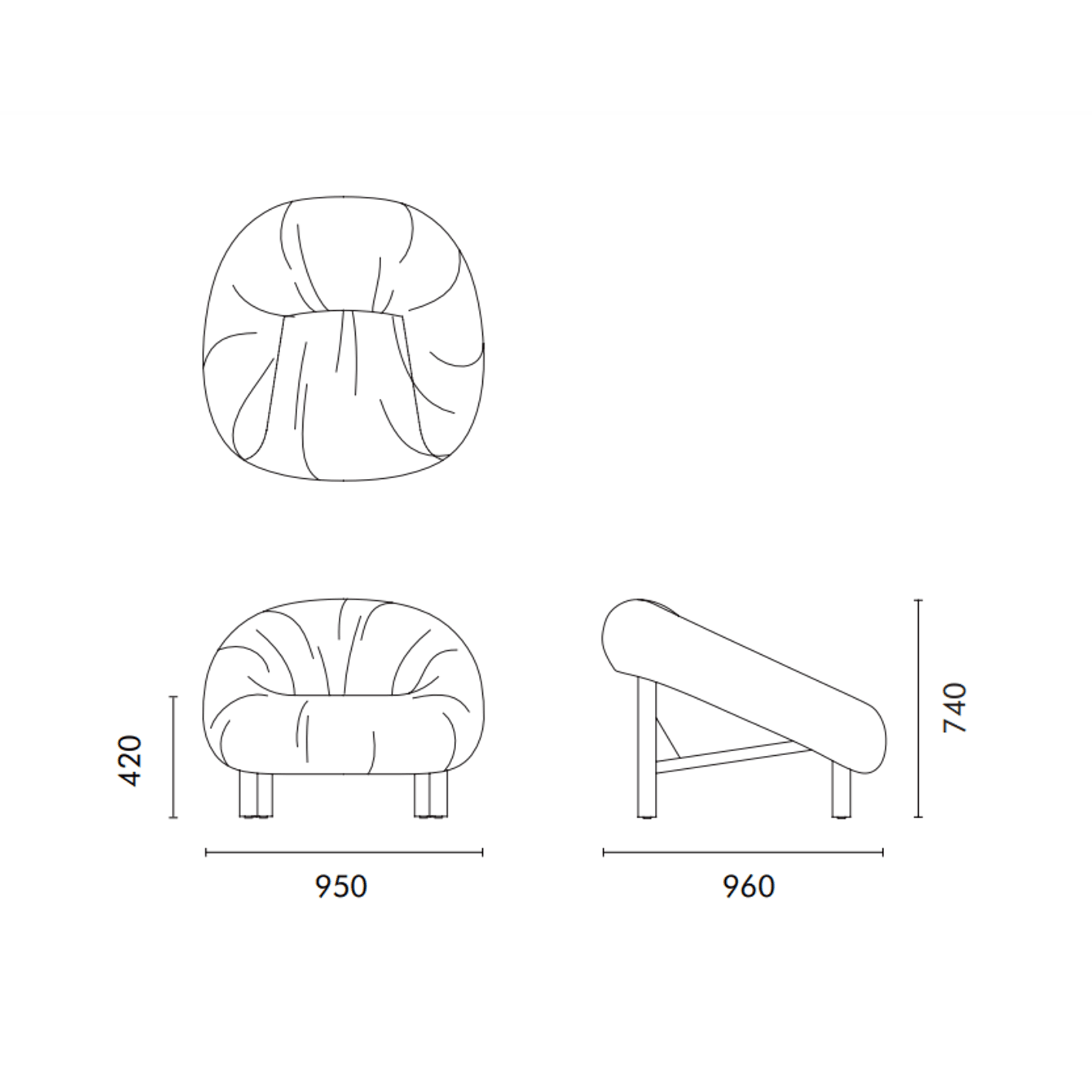 Nestle Lounge Chair gallery detail image