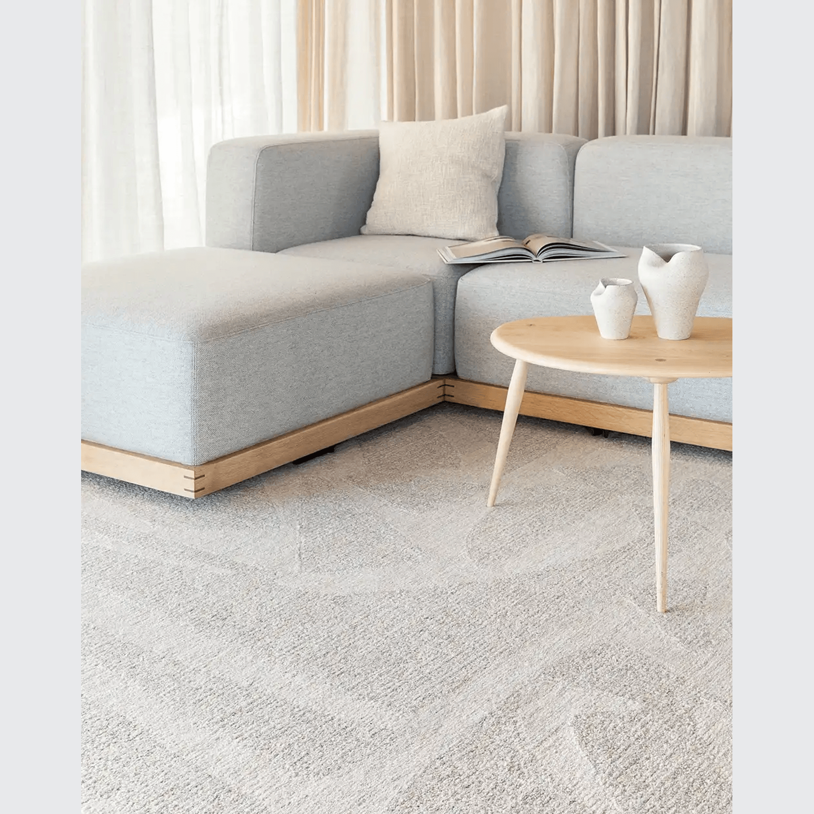 Baya Maya 100% Wool Rug - Oatmeal gallery detail image