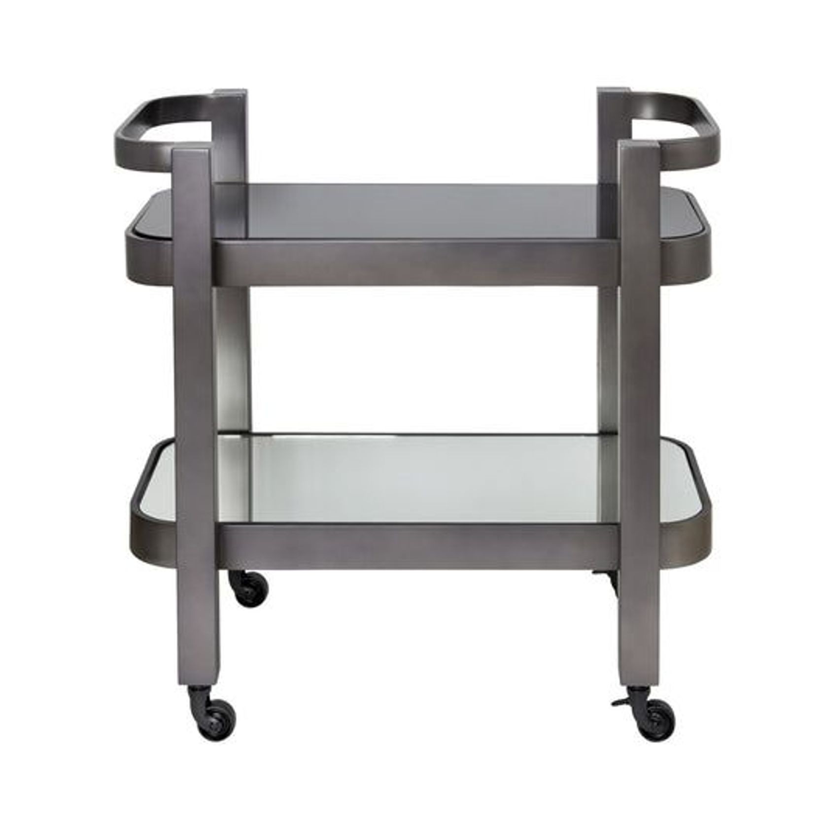St Tropez Drinks Trolley with Black Glass gallery detail image