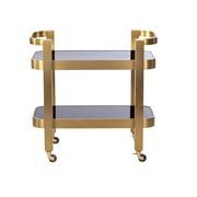 St Tropez Drinks Trolley with Black Glass gallery detail image