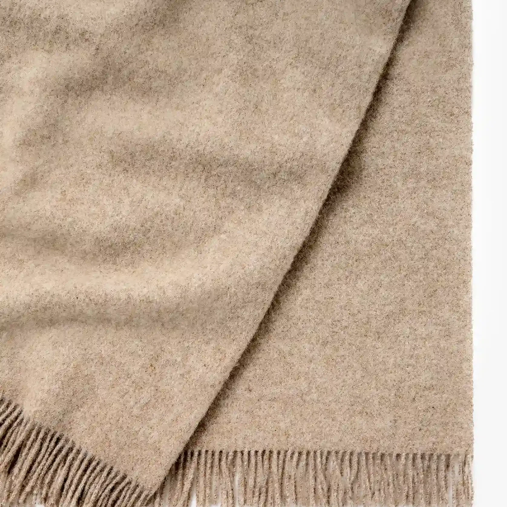 Weave Home Nevis Throw Blanket - Oak | NZ Lambswool gallery detail image