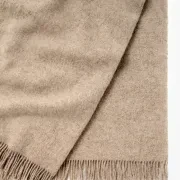 Weave Home Nevis Throw Blanket - Oak | NZ Lambswool gallery detail image